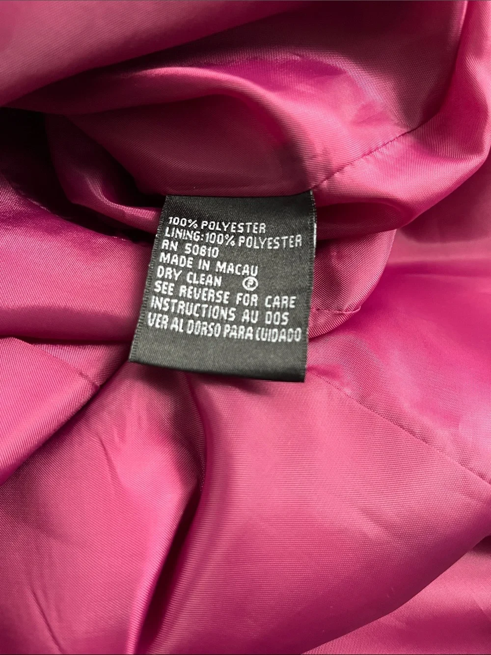 Kasper Blazer Fuchsia Color Size 16P Long Sleeves Button Front